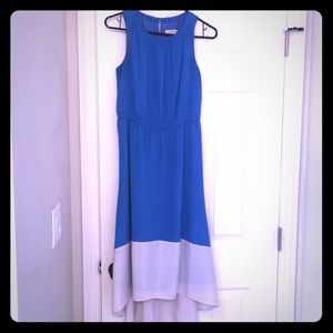 Ann Taylor Loft blue and white dress
